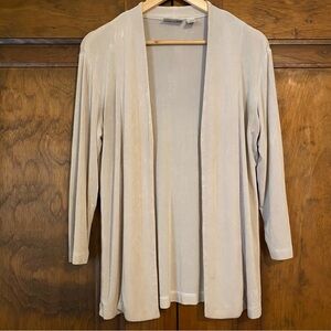Chico’s Cream Open-Front cardigan